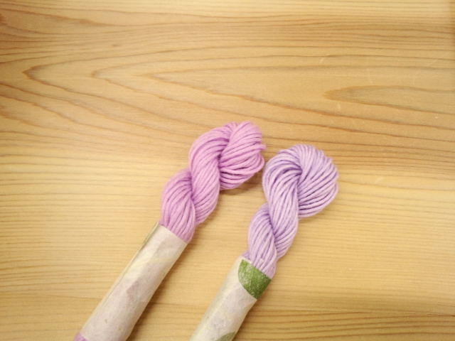 山ぶどう染め　糸