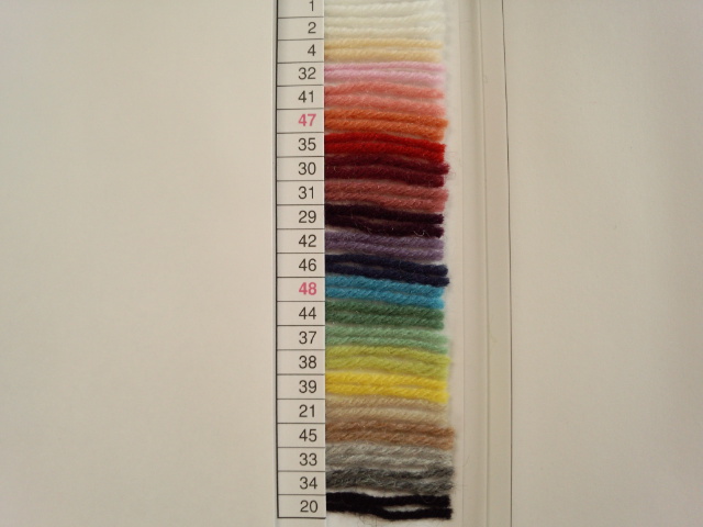 中細毛糸 かせ ウール刺しゅう